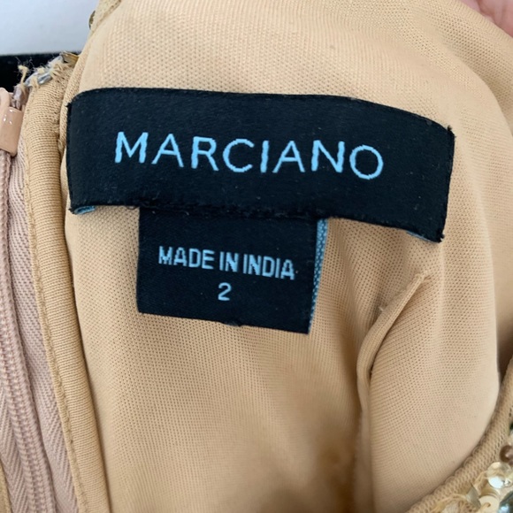 Marciano Beaded Sequin Cocktail Dress - Picture 4 of 4